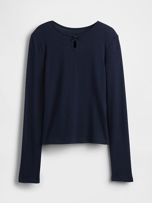 Image number 2 showing, Kids Keyhole Bow Fitted T-Shirt