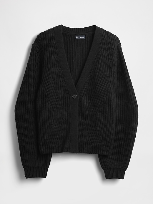 Image number 5 showing, Barrel-Sleeve Cardigan Sweater