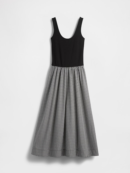 Image number 7 showing, Mixed Media Drop-Waist Maxi Dress