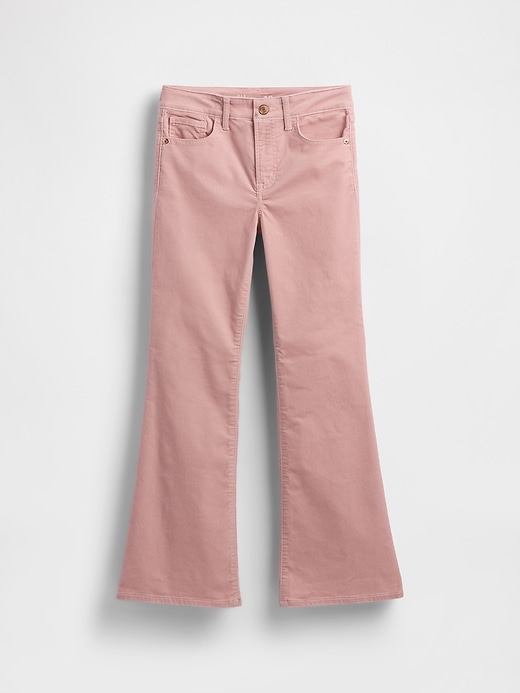Image number 2 showing, Kids High Rise Velvet '70s Flare Pants
