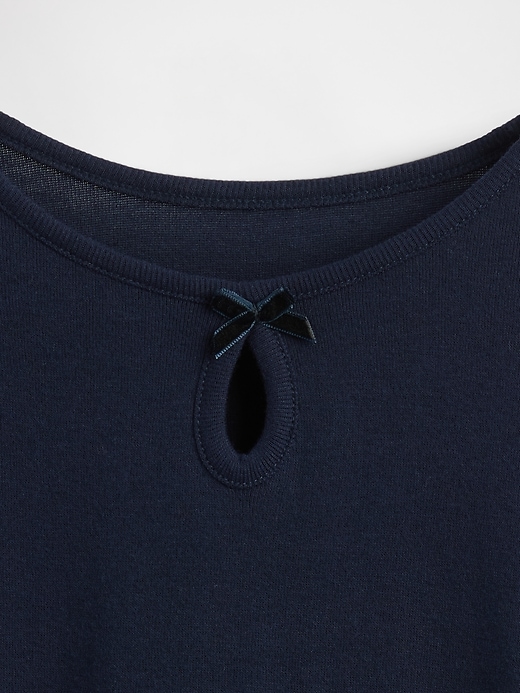 Image number 4 showing, Kids Keyhole Bow Fitted T-Shirt