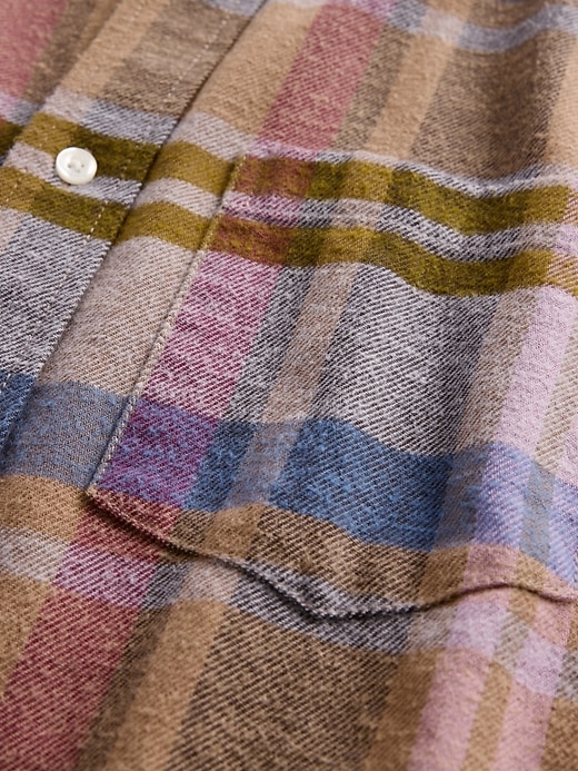 Image number 4 showing, Organic Cotton Relaxed Flannel Shirt