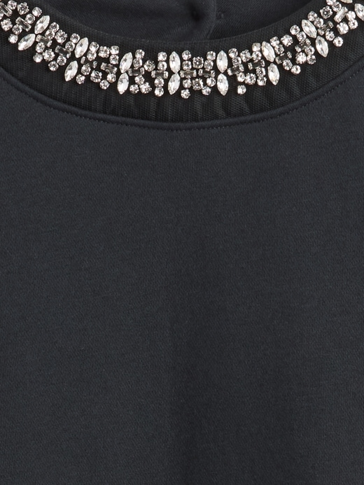 Image number 4 showing, VintageSoft Jewel-Neck Crop Sweatshirt