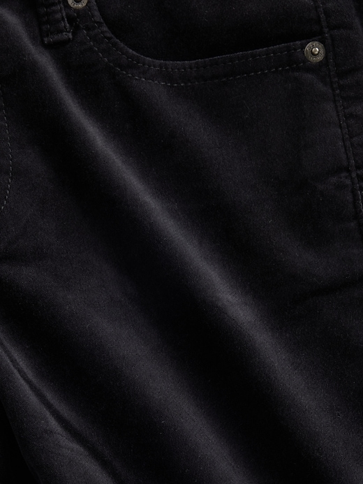 Image number 8 showing, Low Rise Velvet '90s Slim Straight Pants