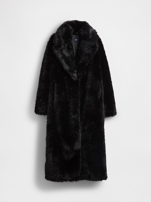 Image number 5 showing, Faux Fur Long Coat