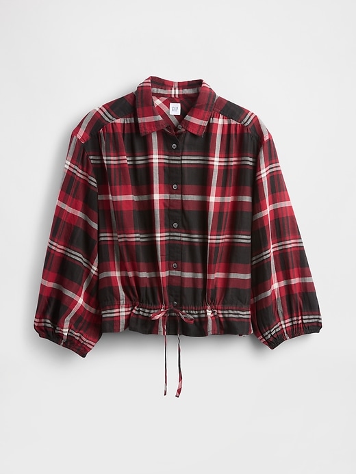 Image number 5 showing, Plaid Tie-Waist Top