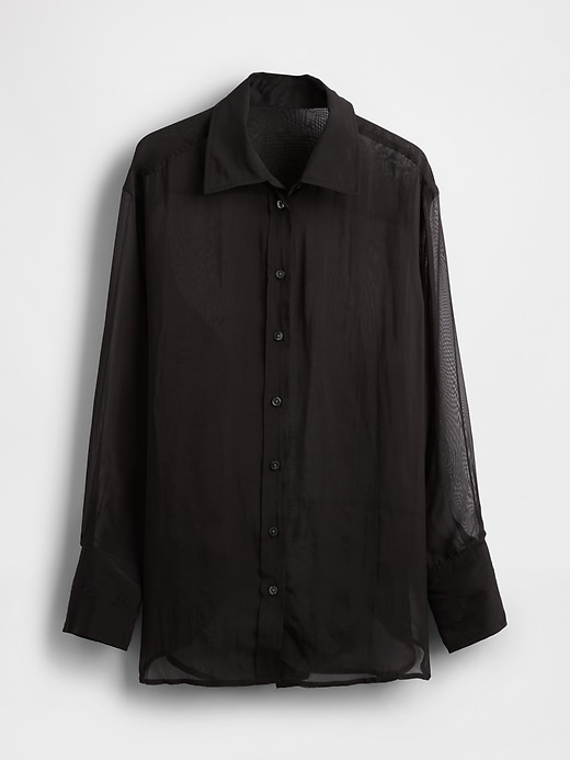 Image number 5 showing, Sheer Organza Big Shirt