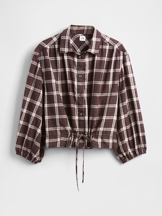 Image number 5 showing, Plaid Tie-Waist Top