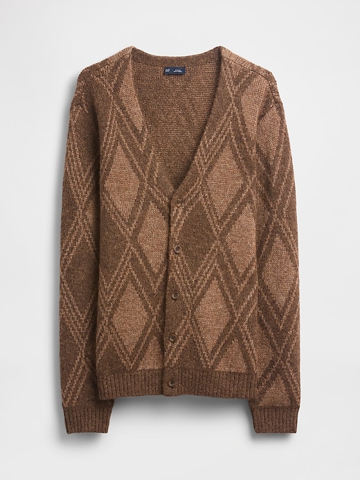 Image number 7 showing, Brushed Argyle Cardigan