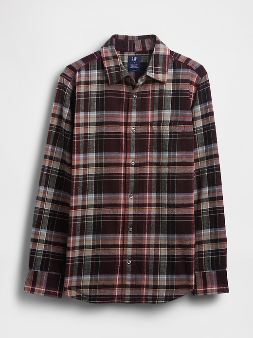Image number 5 showing, Organic Cotton Relaxed Flannel Shirt