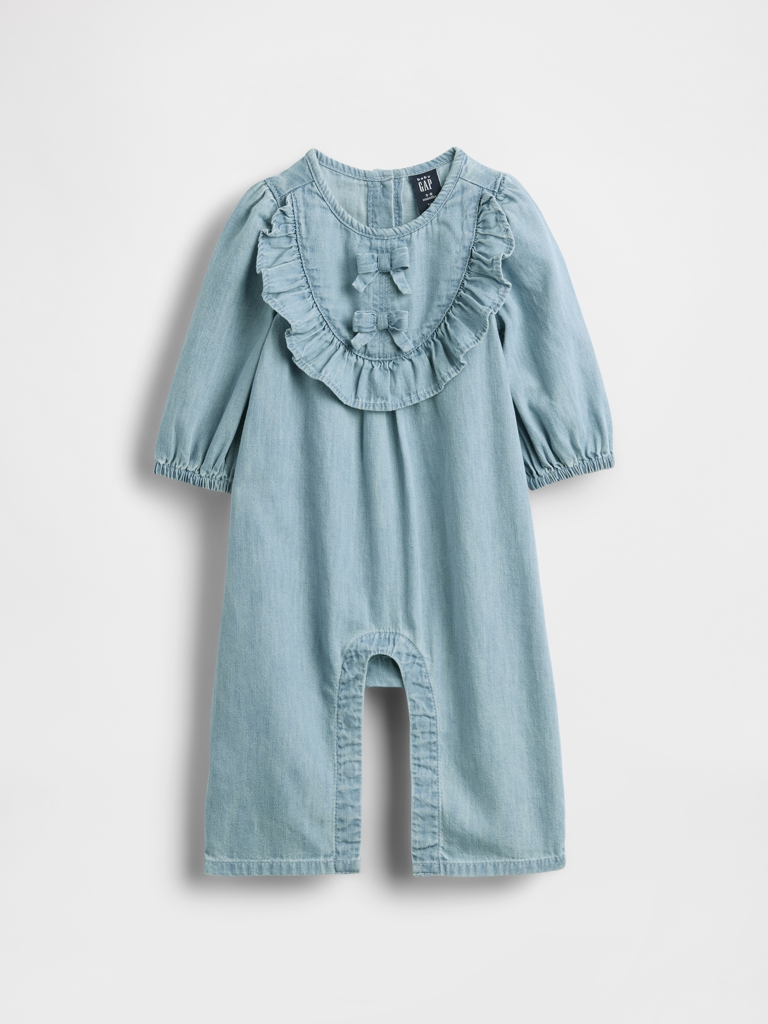Baby Denim Ruffle One-Piece