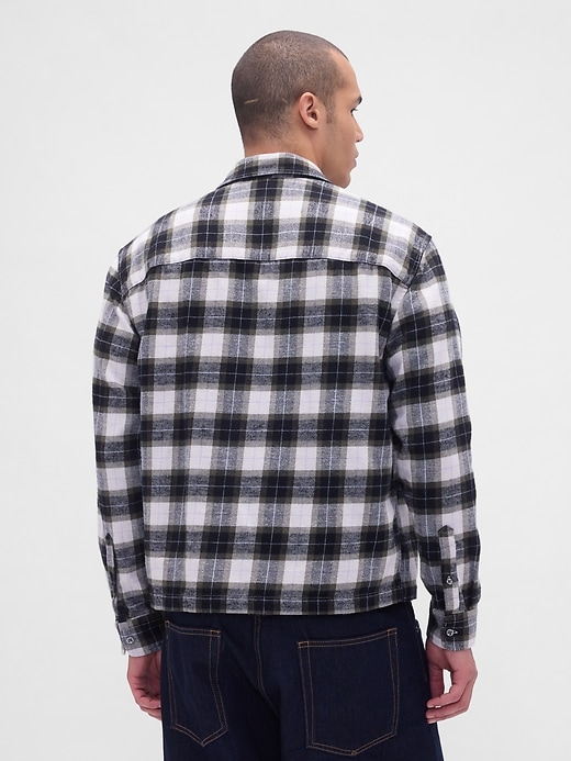 Image number 3 showing, Organic Cotton Relaxed Flannel Shirt
