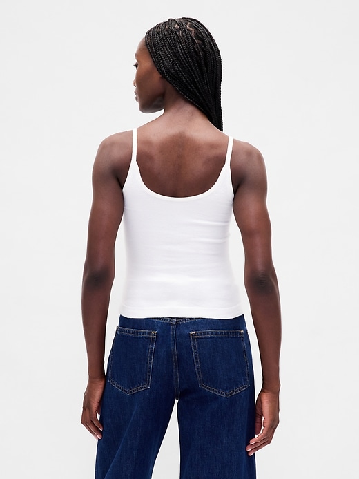 Image number 3 showing, CashSoft Stretch Crop Tank Top