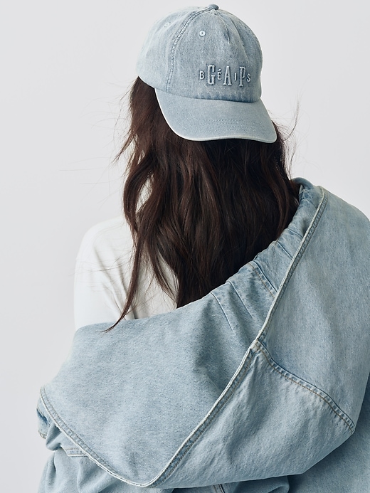 Image number 3 showing, Gap × BÉIS Logo Denim Baseball Hat