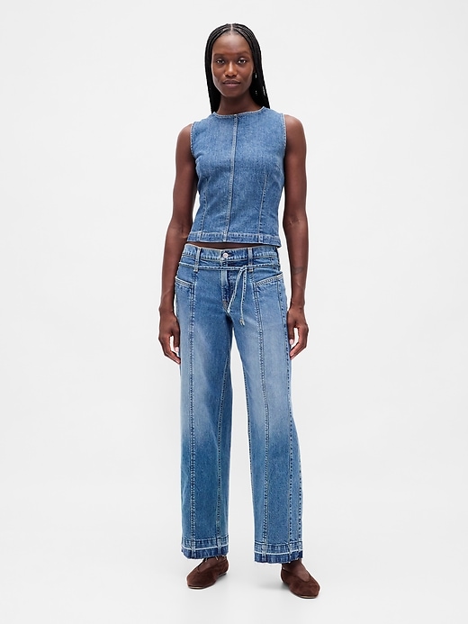 Image number 2 showing, Denim Crop Shell Tank Top