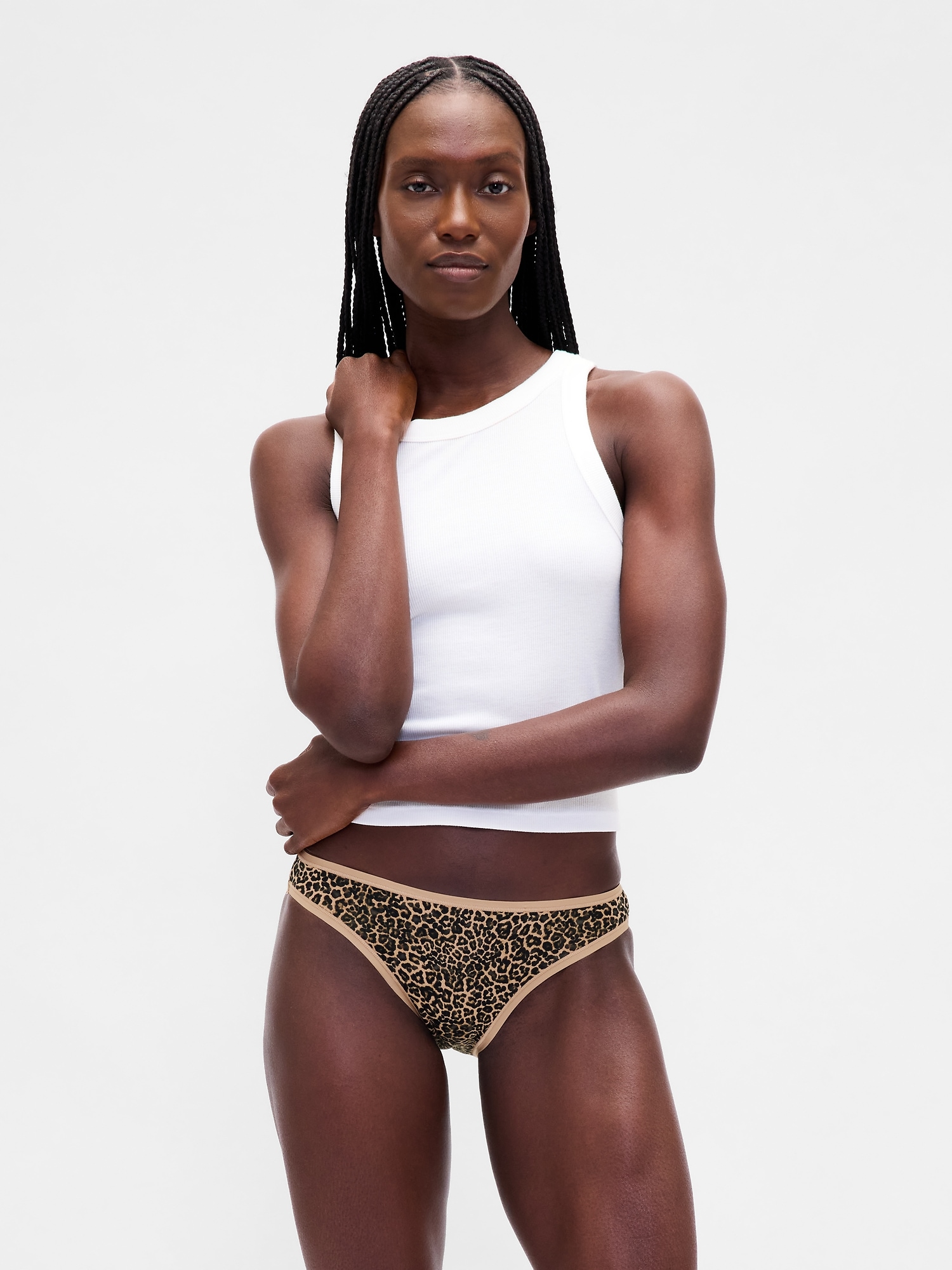 CULOTTE BIKINI EN COTON BIOLOGIQUE EXTENSIBLE