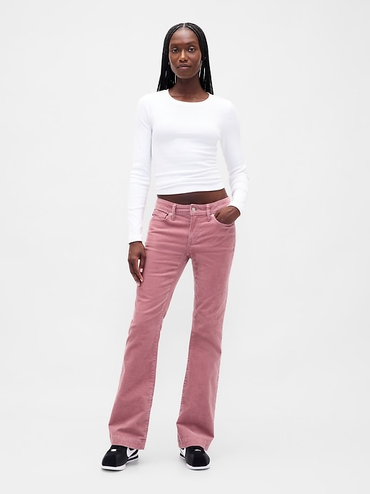 Image number 1 showing, Low Rise Corduroy Long & Lean Jeans