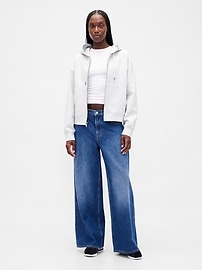 Image number 2 showing, GapFit Oversized Zip Hoodie