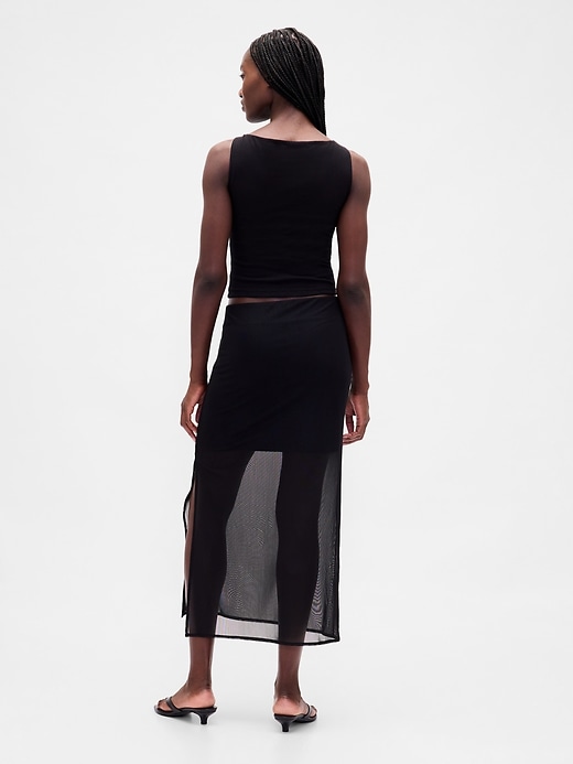 Image number 2 showing, Mesh Midi Skirt