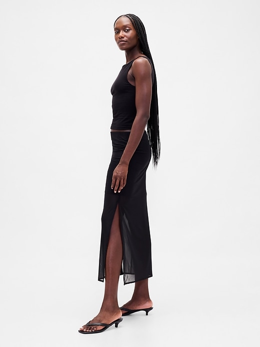 Image number 3 showing, Mesh Midi Skirt