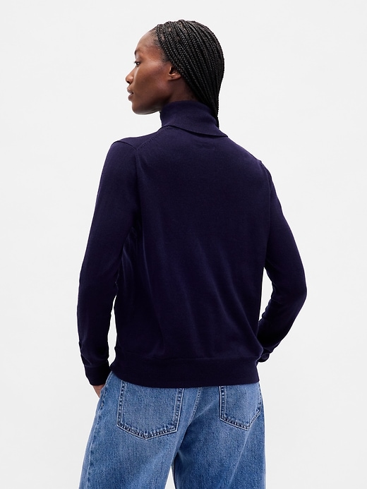 Image number 3 showing, 100% Merino Wool Turtleneck Sweater