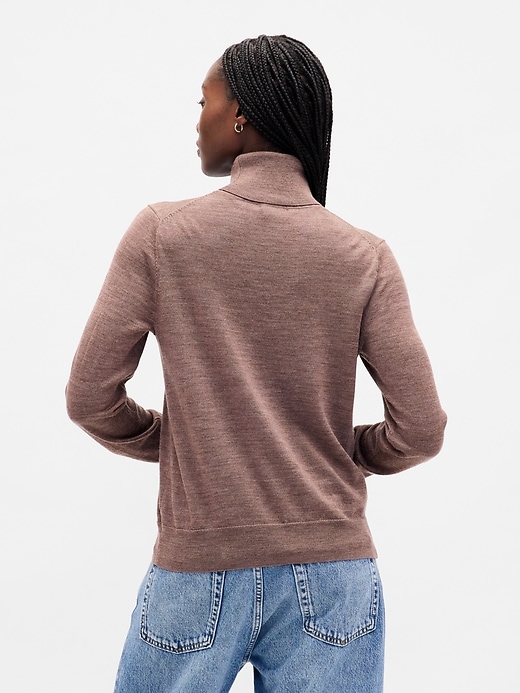 Image number 3 showing, 100% Merino Wool Turtleneck Sweater