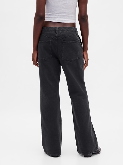 Image number 4 showing, Low Rise Relaxed Flare Khakis