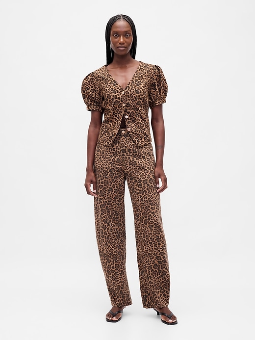 High Rise Barrel Jeans