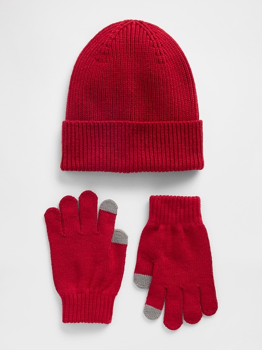Image number 1 showing, Kids Beanie & Gloves Set