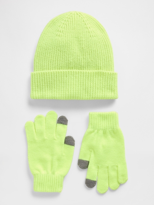 Image number 1 showing, Kids Beanie & Gloves Set
