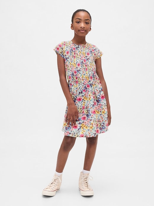 Image number 1 showing, Kids Smocked Floral Dress