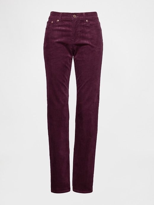 Image number 7 showing, Low Rise Corduroy '90s Slim Straight Pants