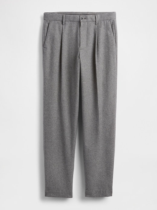 Image number 6 showing, Wool-Blend Relaxed Straight Trousers