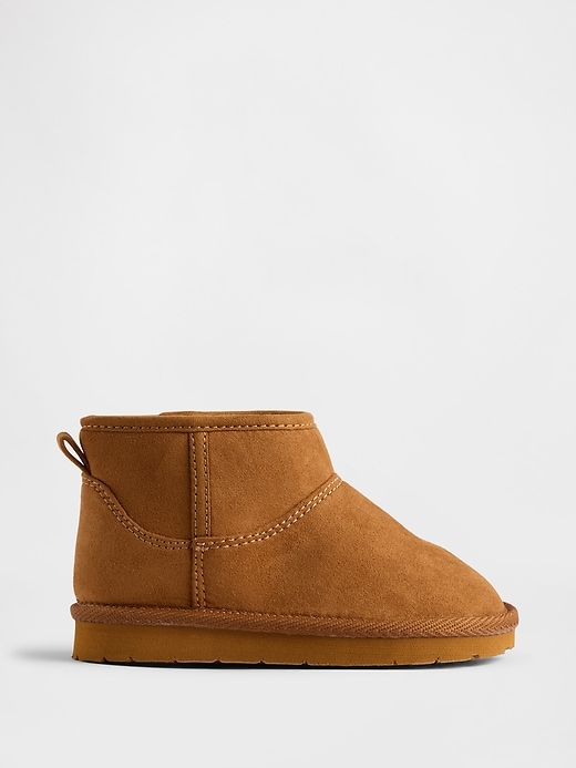 Image number 1 showing, Toddler Vegan Suede Sherpa-Lined Boots