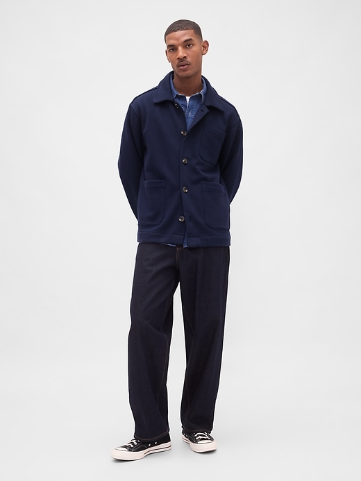 Image number 2 showing, French Terry Chore Jacket