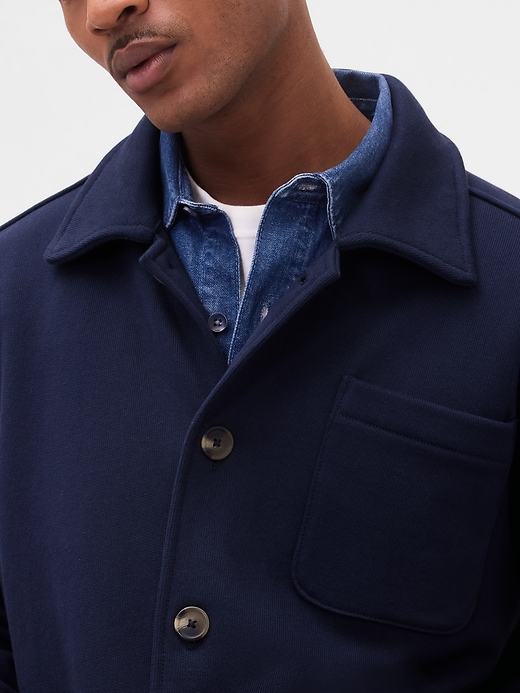 Image number 4 showing, French Terry Chore Jacket