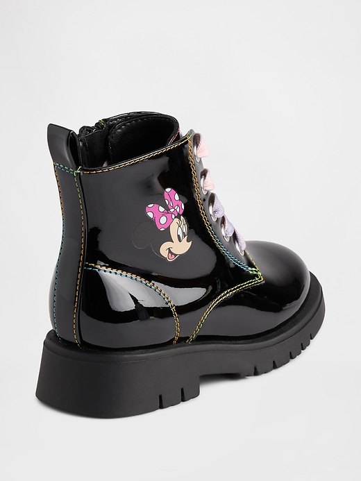 Image number 4 showing, Gap × Disney Toddler Minnie Mouse Lace-Up Boots