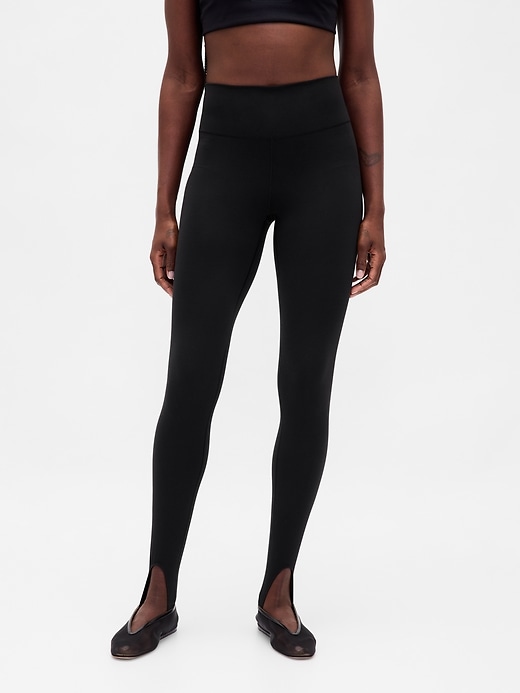 Image number 2 showing, GapFit Smooth High Rise Stirrup Leggings