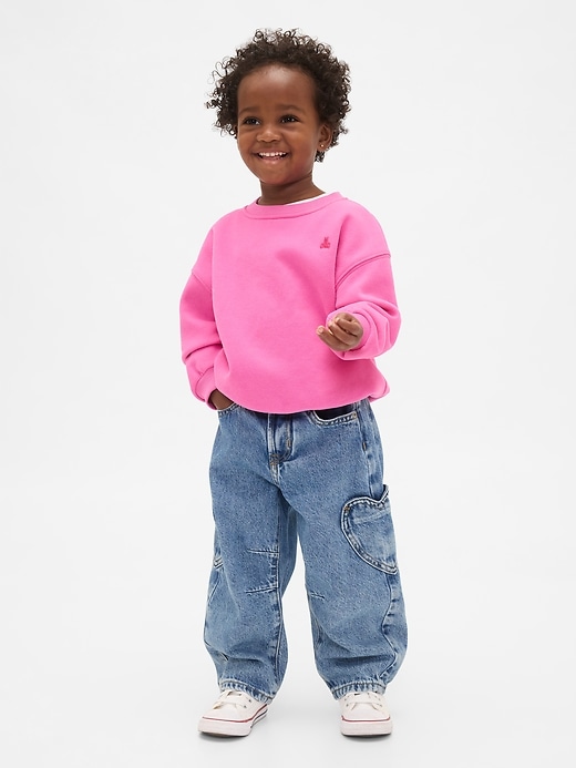 Image number 1 showing, Baby & Toddler Horseshoe Jeans