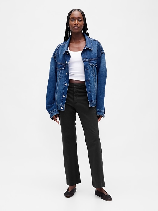 Image number 1 showing, Mid Rise Downtown Khakis