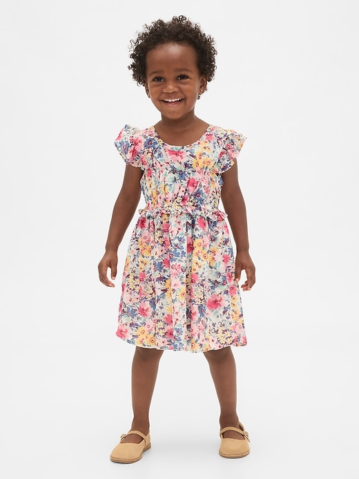 Image number 1 showing, Baby & Toddler Smocked Ruffle Dress