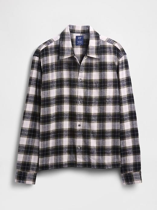 Image number 5 showing, Organic Cotton Relaxed Flannel Shirt