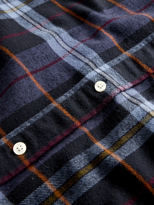 Image number 4 showing, Organic Cotton Relaxed Flannel Shirt