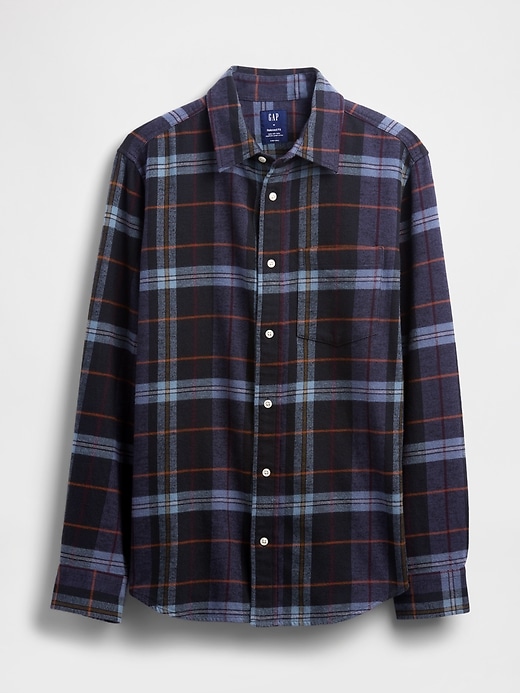 Image number 5 showing, Organic Cotton Relaxed Flannel Shirt