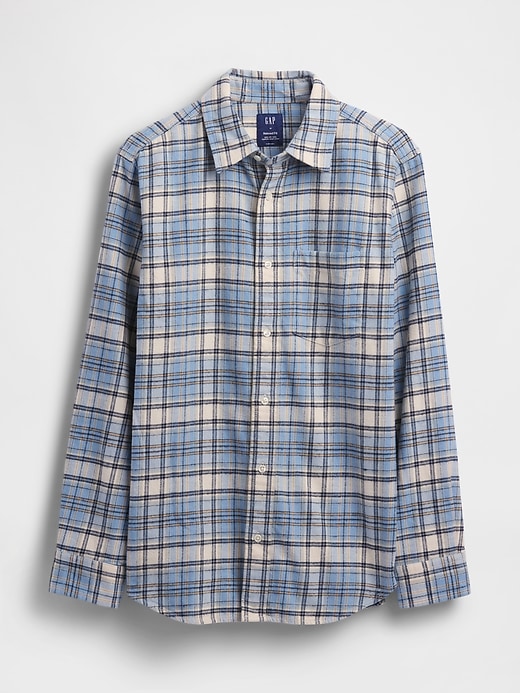 Image number 5 showing, Organic Cotton Relaxed Flannel Shirt