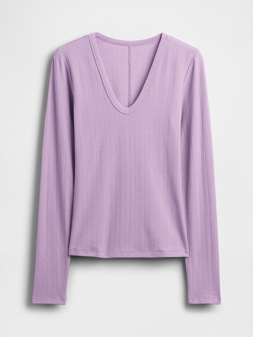 Image number 5 showing, Sheer Modern Rib T-Shirt