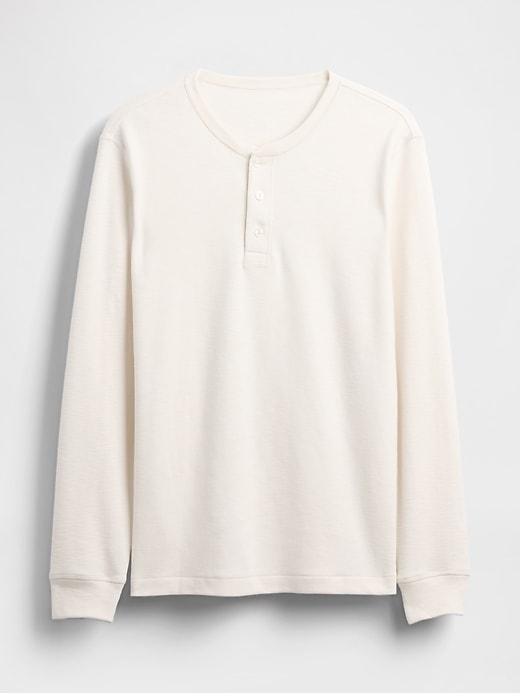 Image number 5 showing, Double-Knit Henley T-Shirt