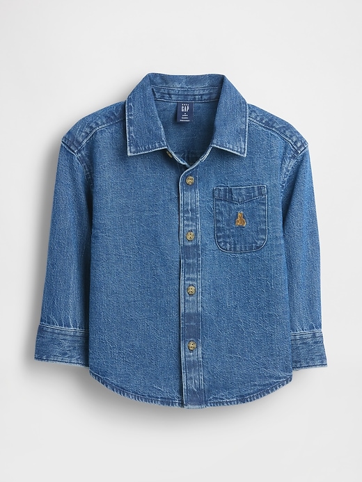 Image number 1 showing, Baby & Toddler Denim Big Shirt
