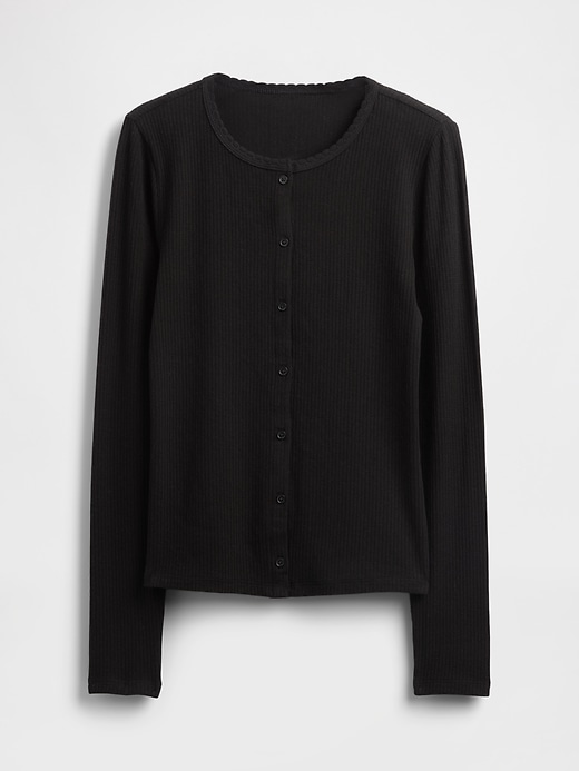 Image number 5 showing, Pointelle Cardigan