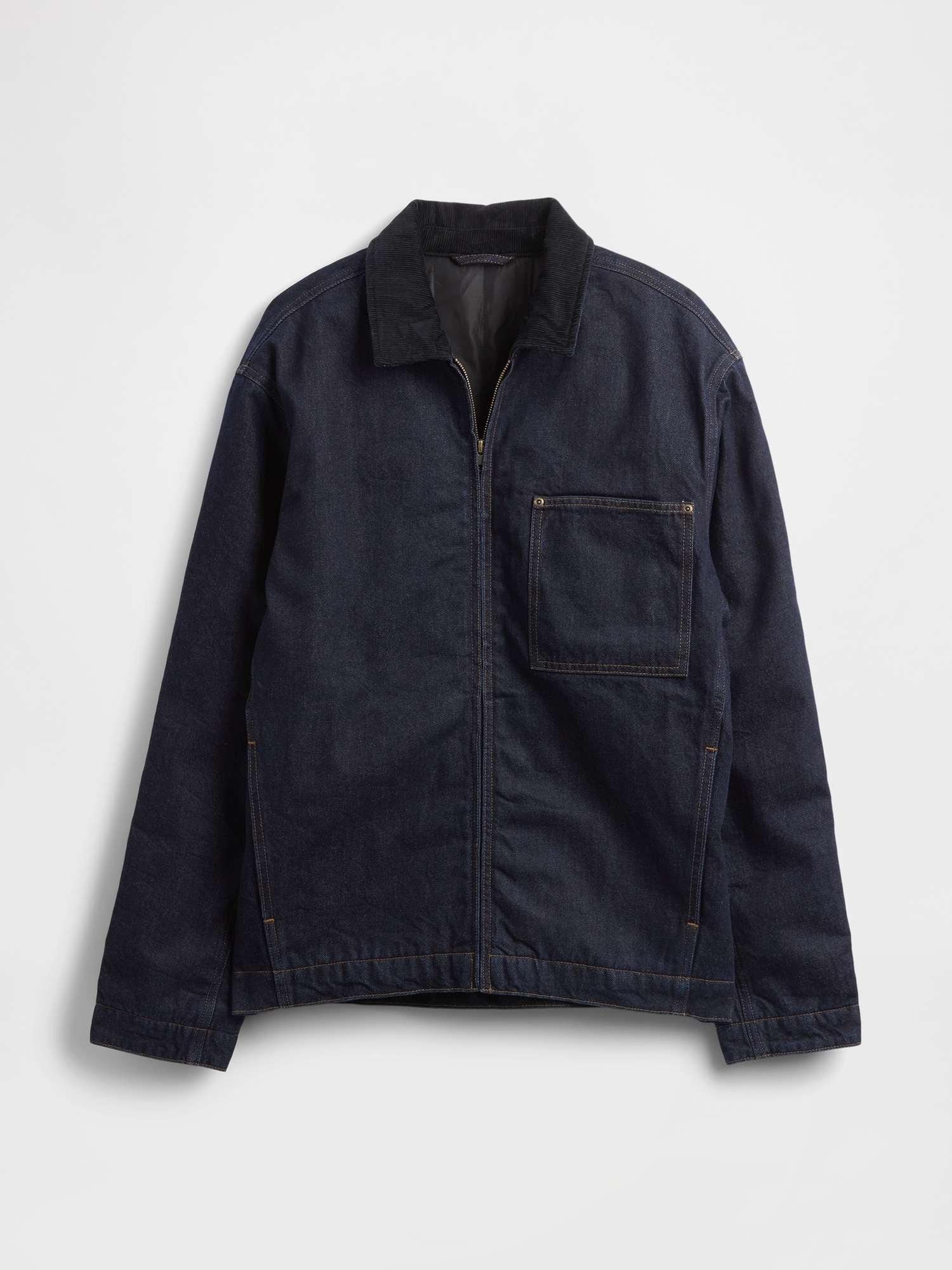 Denim Lined Zip Chore Jacket | Gap